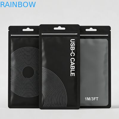 Заказ печать перерабатываемый ПВХ пластмассовый матовый перезамыкающийся пакет упаковки с трехсторонней печатью